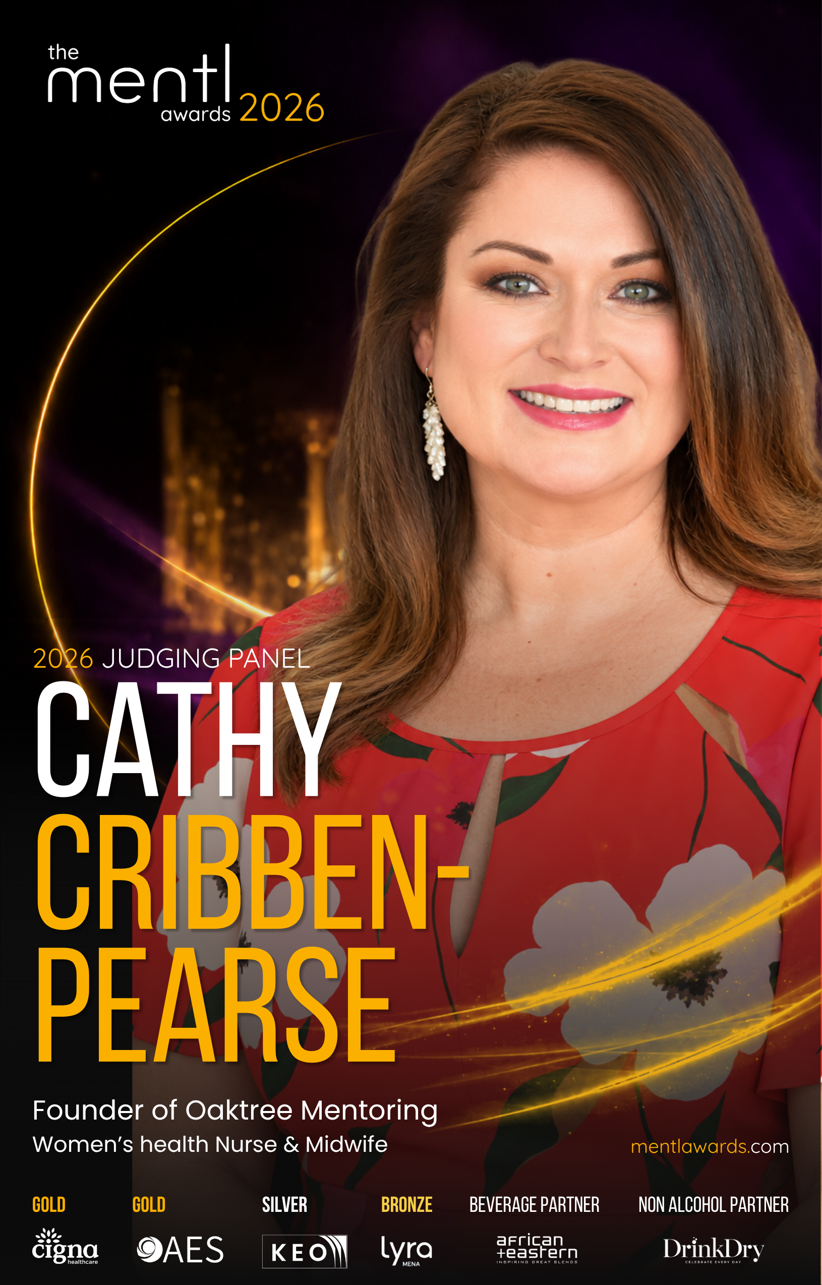 Cathy Cribben-Pearse ,  mentl awards 2026 judging panel