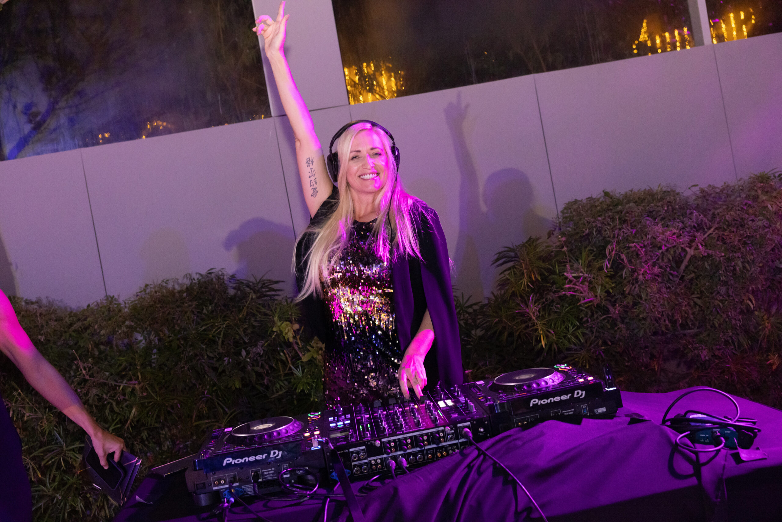 DJ Sabrina Terence performing at the mentl awards