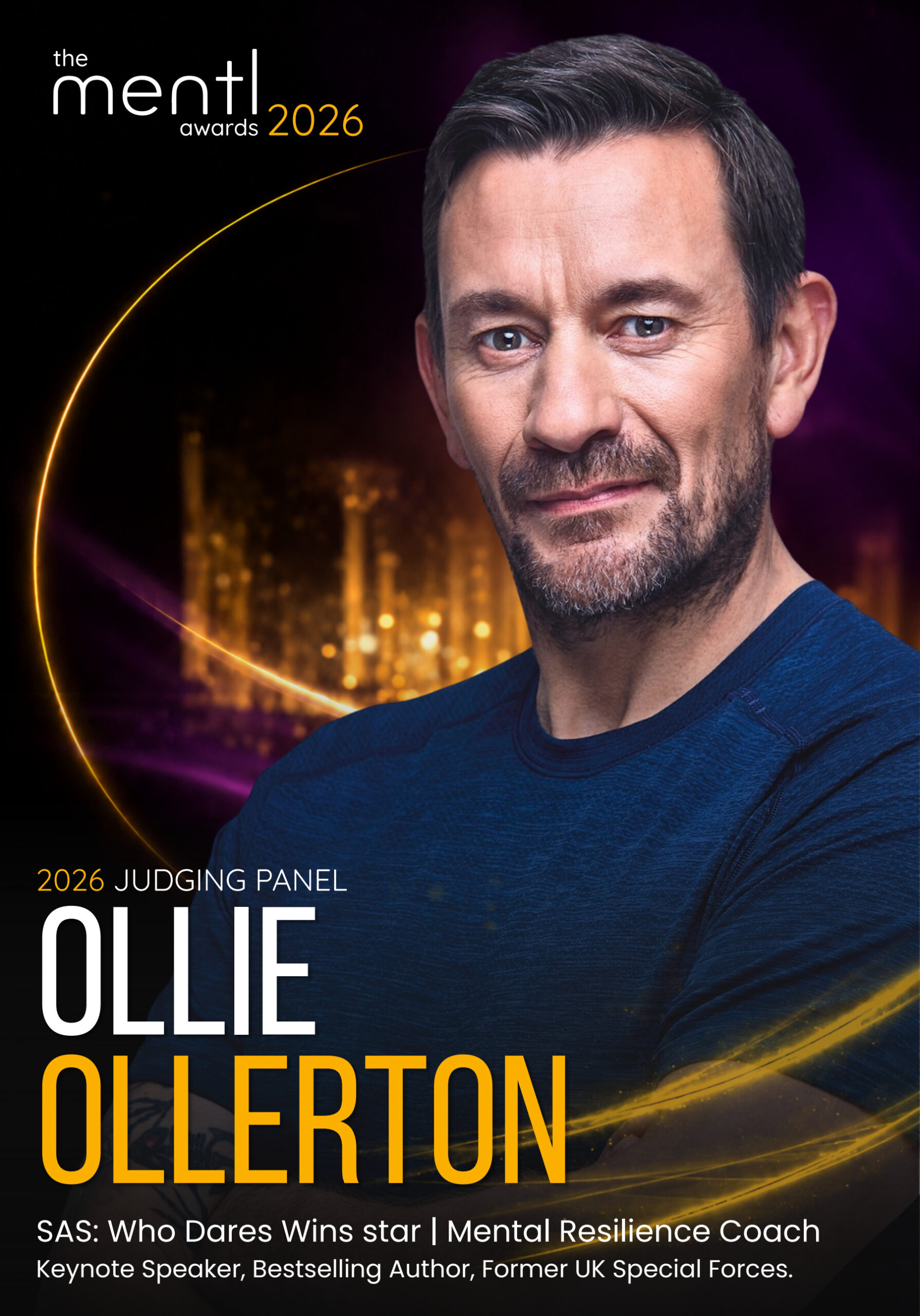 Ollie Ollerton ,  mentl awards 2026 judging panel