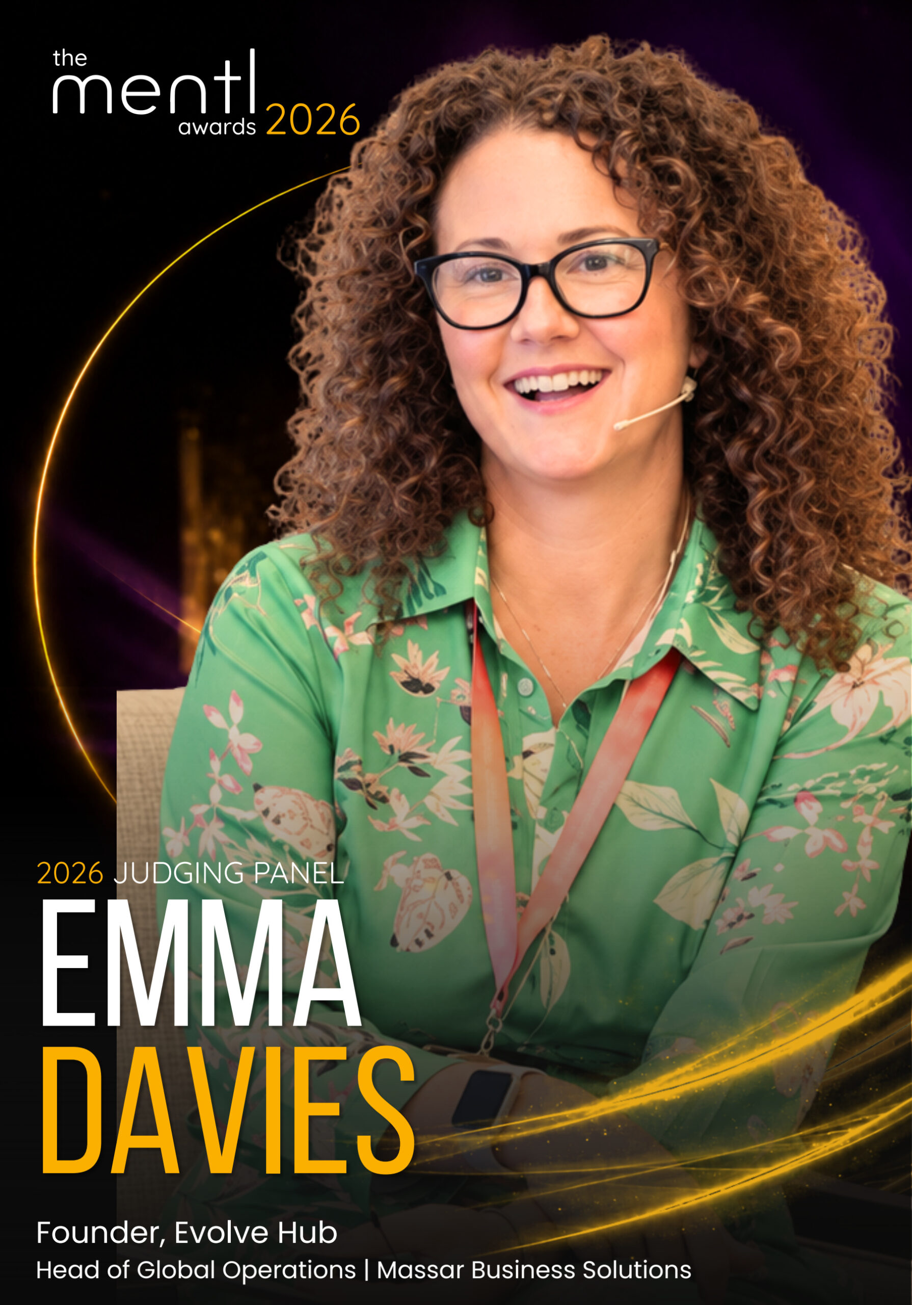 Emma Davies ,  mentl awards 2026 judging panel