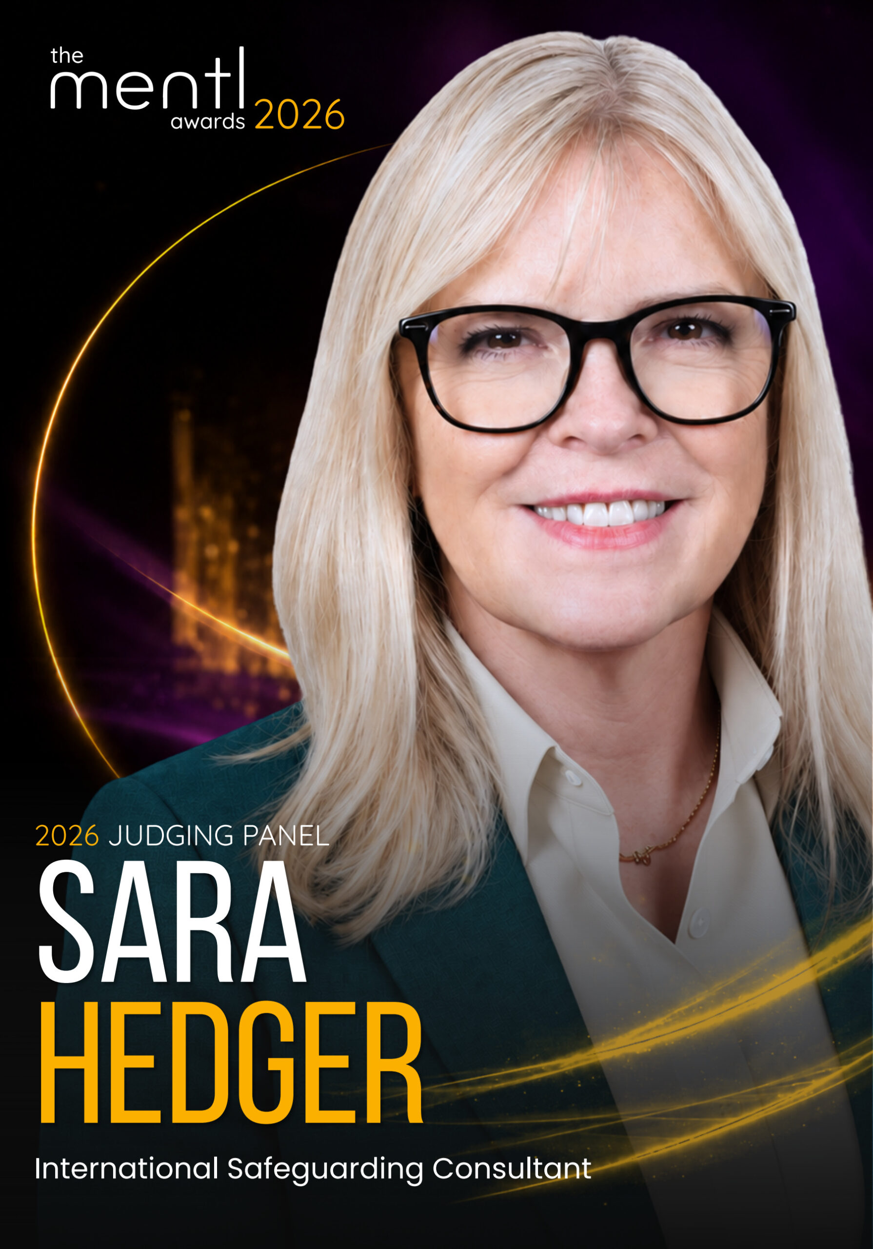 Sara Hedger ,  mentl awards 2026 judging panel
