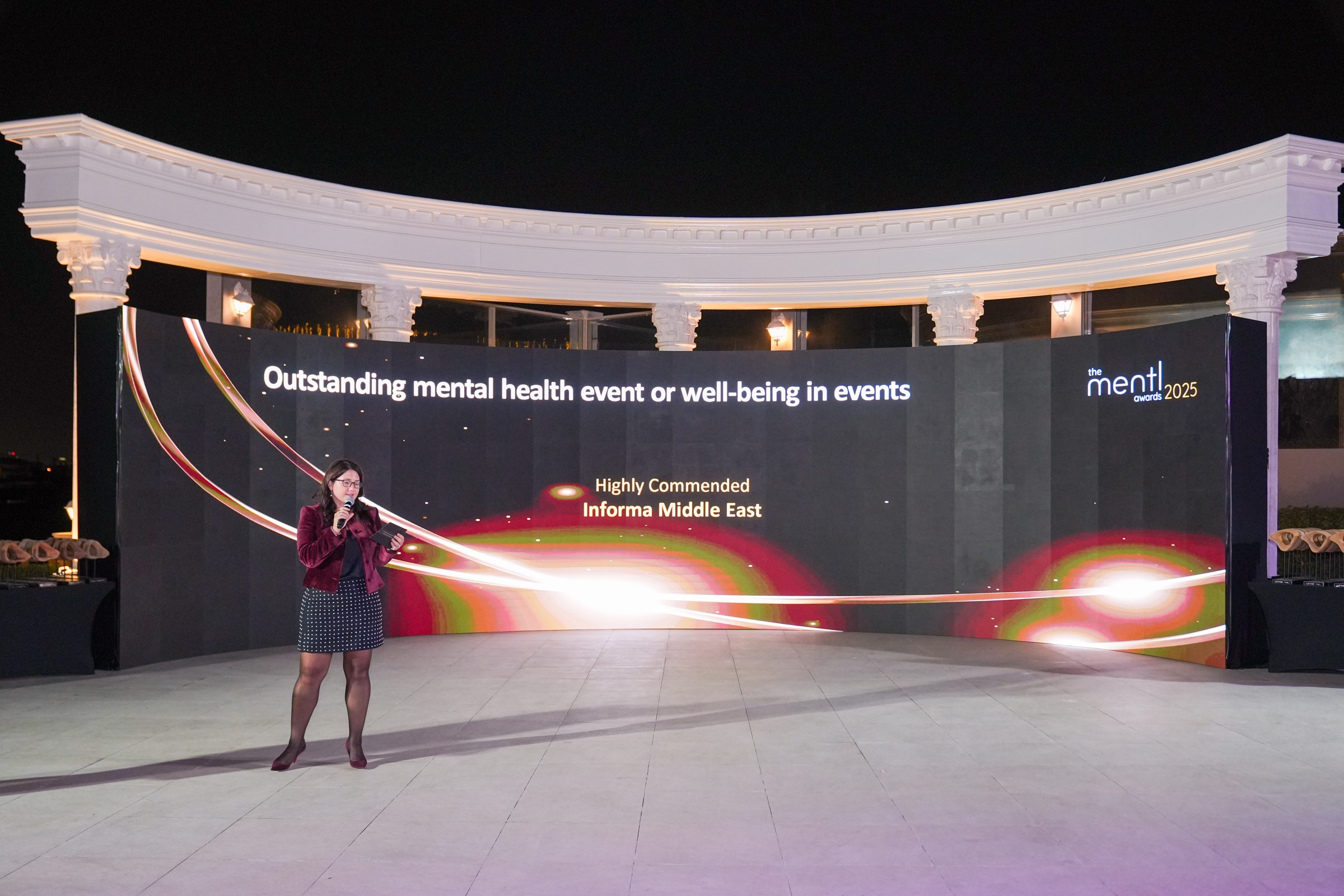 Coca-Cola Arena at the mentl awards 2025