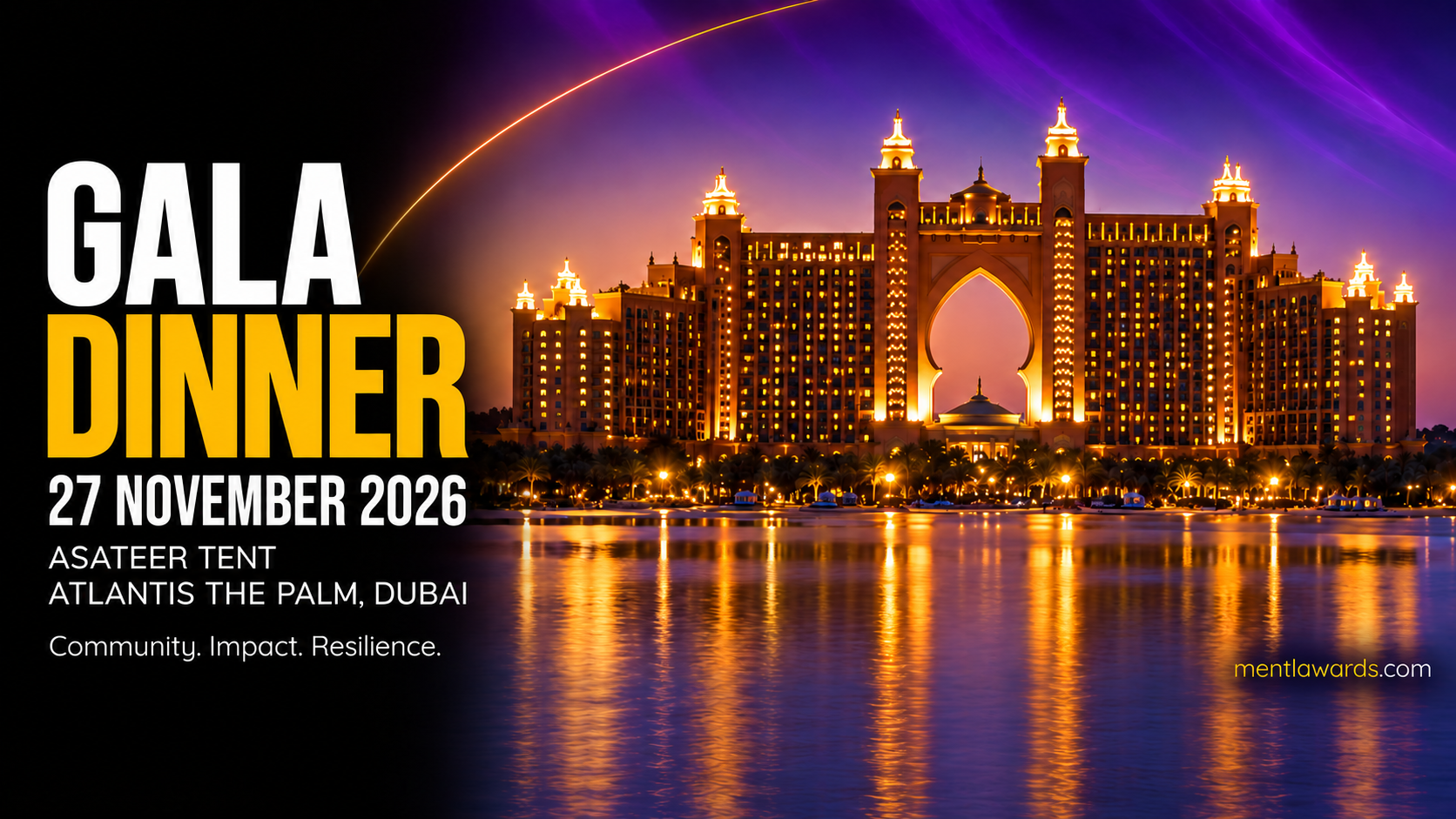 The mentl awards 2026 Gala Final at Atlantis The Palm