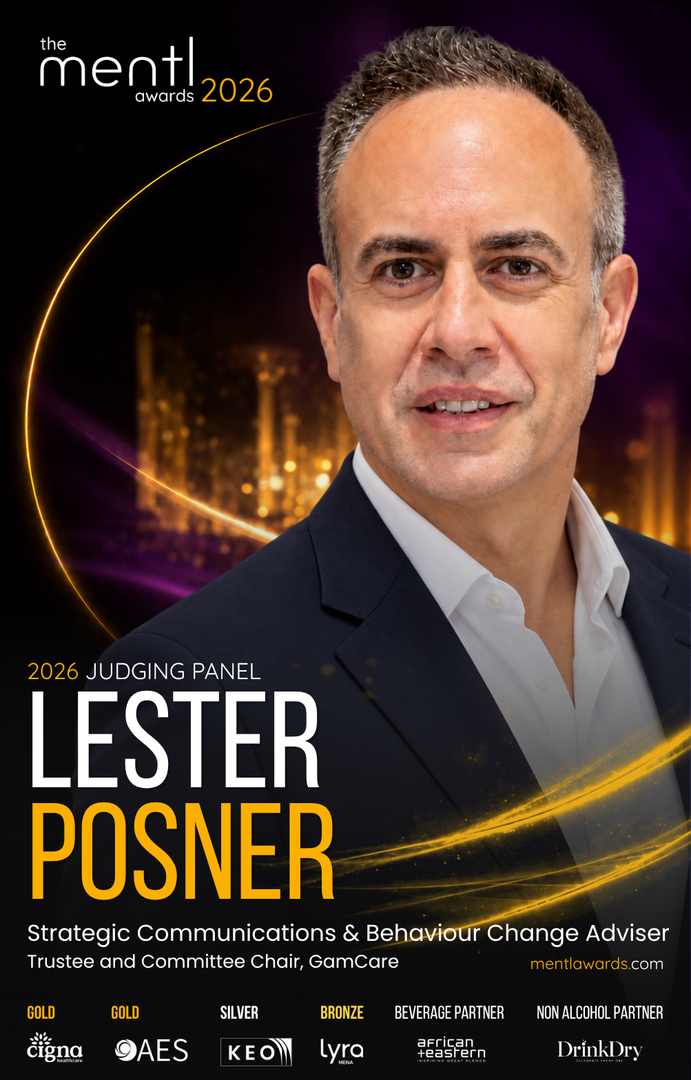 Lester Posner ,  mentl awards 2026 judging panel